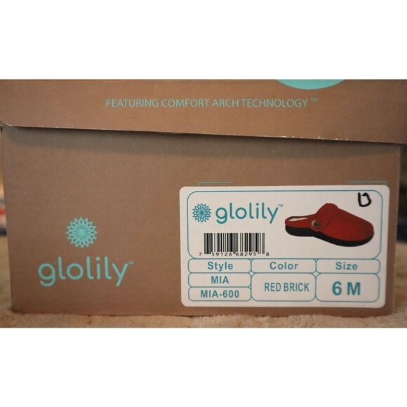 Glolily WMN's Sz 6M Red Mia Faux Shearling Lined Indoor/Outdoor Comfy Slippers - Picture 16 of 16